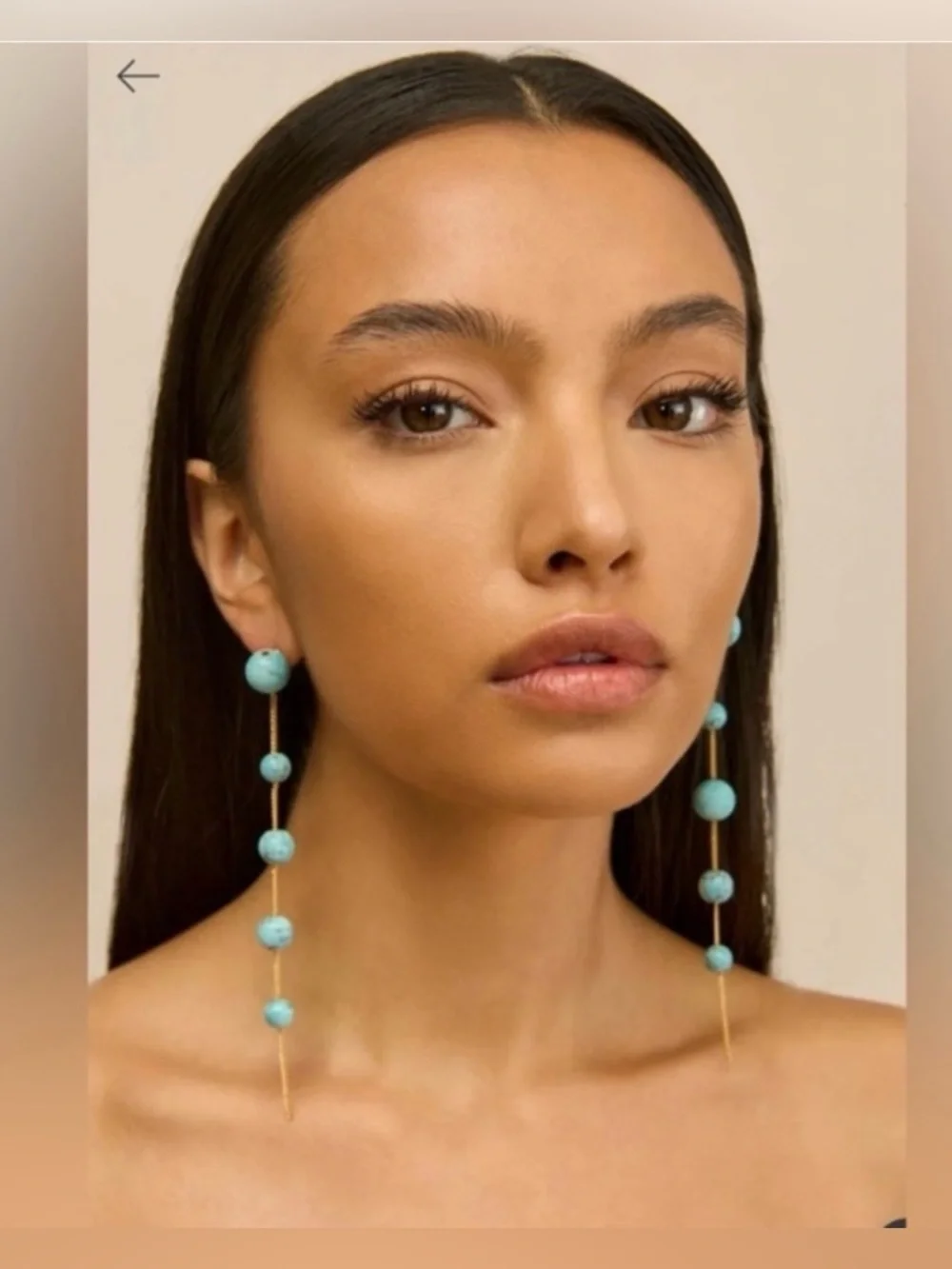Cult Gaia Atum Earring in Ibiza Turquoise NIB